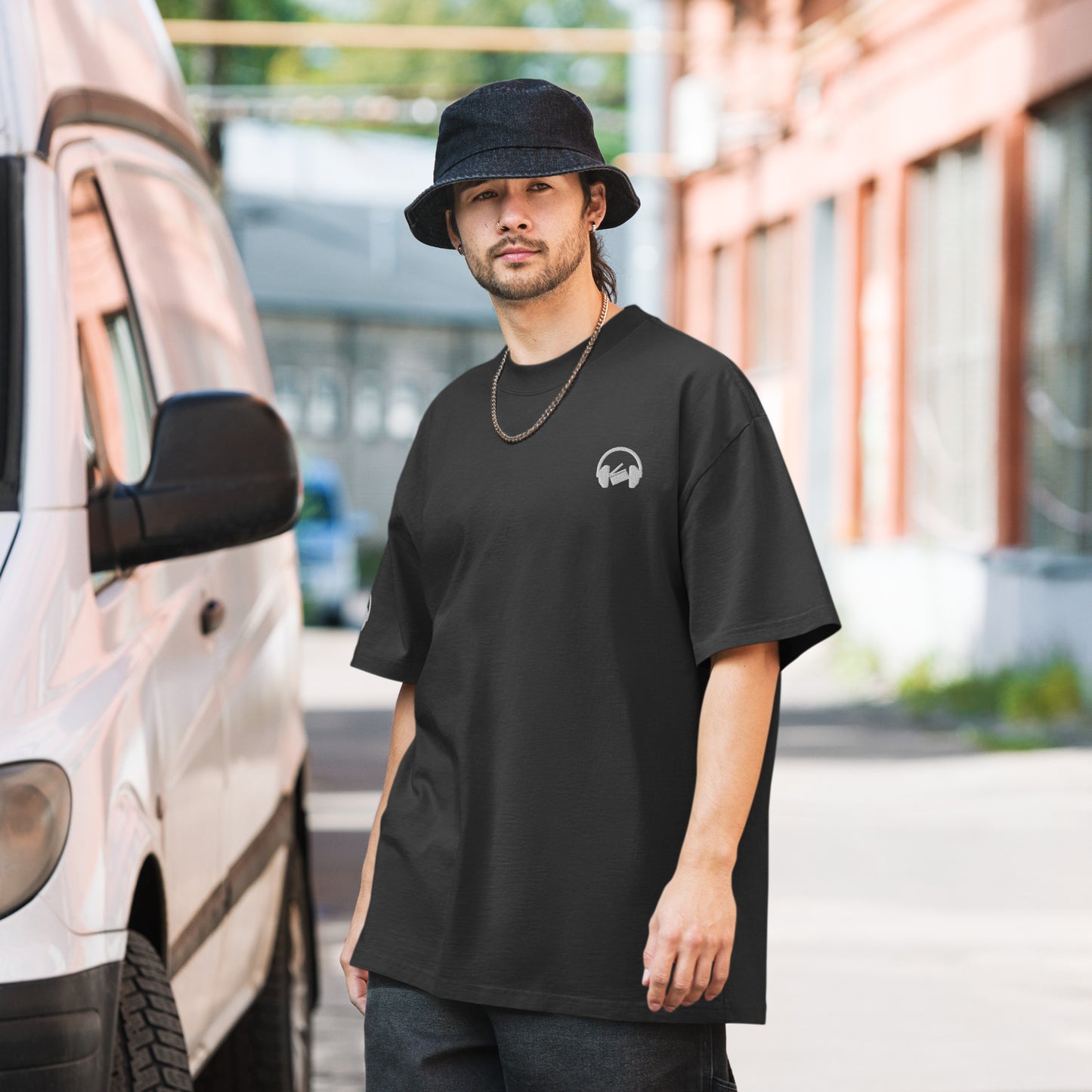 audiocinema Oversized faded t-shirt