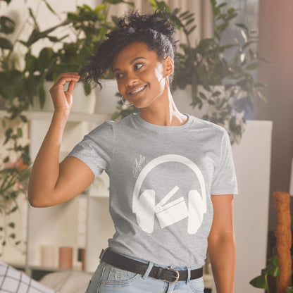 Women Short-Sleeve Audio Big Face T-Shirt
